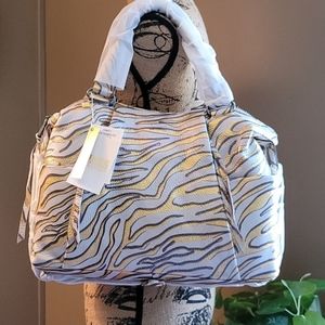AIMEE KESTENBERG Tamitha Satchel Bag Metallic Zebra